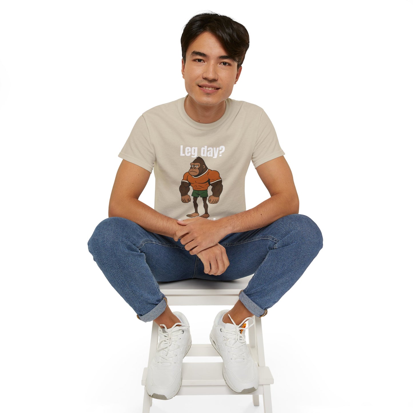 Leg day? T-shirt con gorilla.